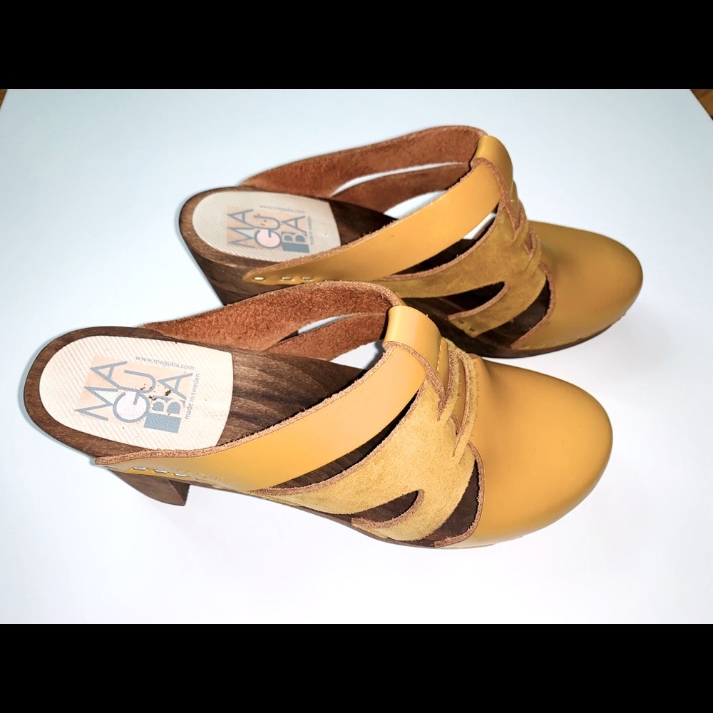 Maguba Sweedish Clogs Handmade Yellow 36